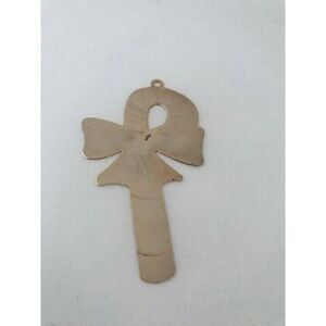 #2872 Vernon Brass Cane Christmas ornament  3.5 X 3